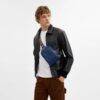 Plecak typu racer sling z paskami w stylu varsity