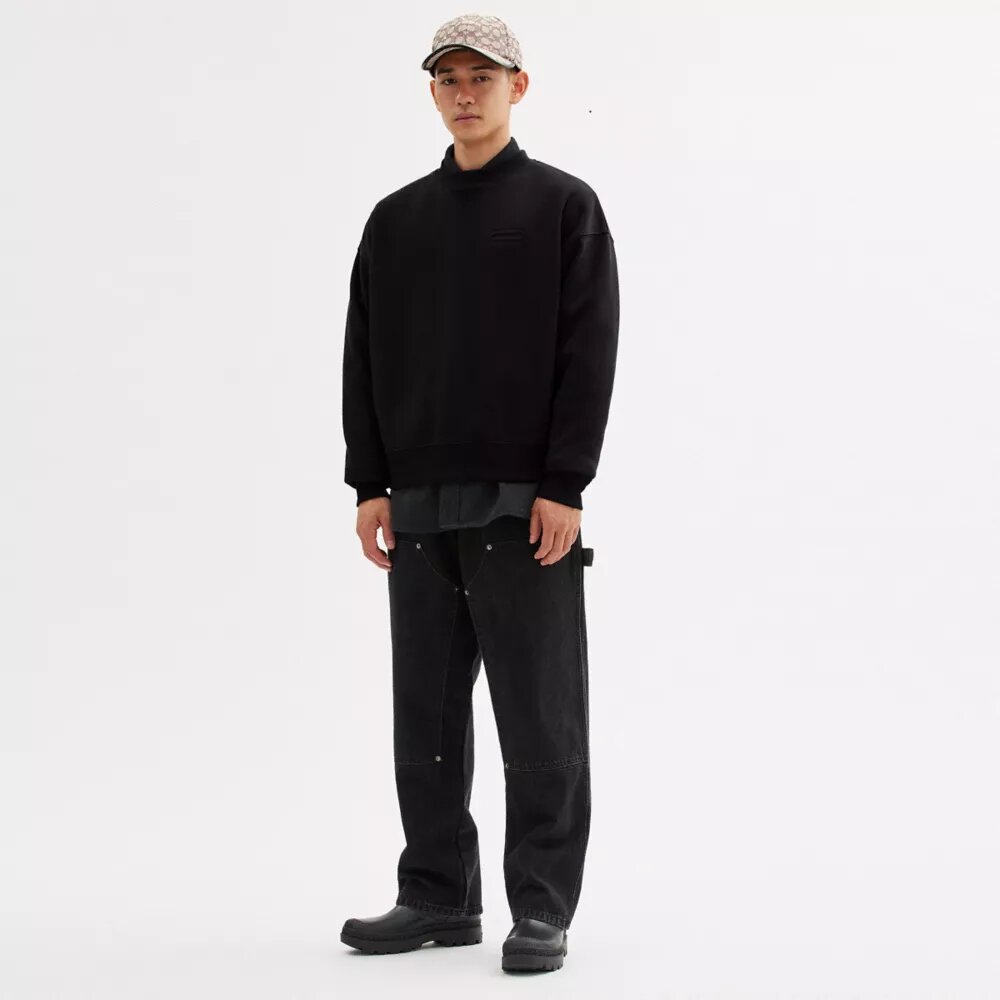 Podstawowa bluza crewneck z okrągłym dekoltem