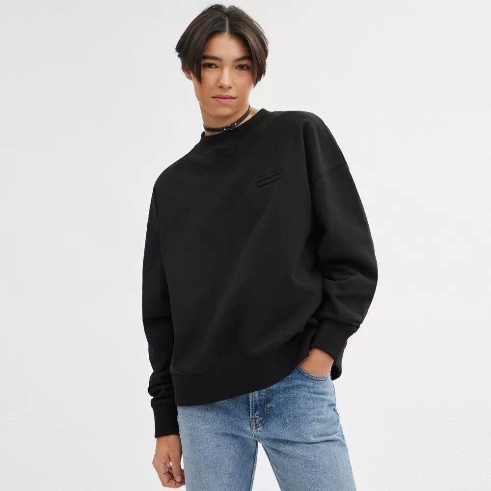 Podstawowa bluza crewneck z okrągłym dekoltem
