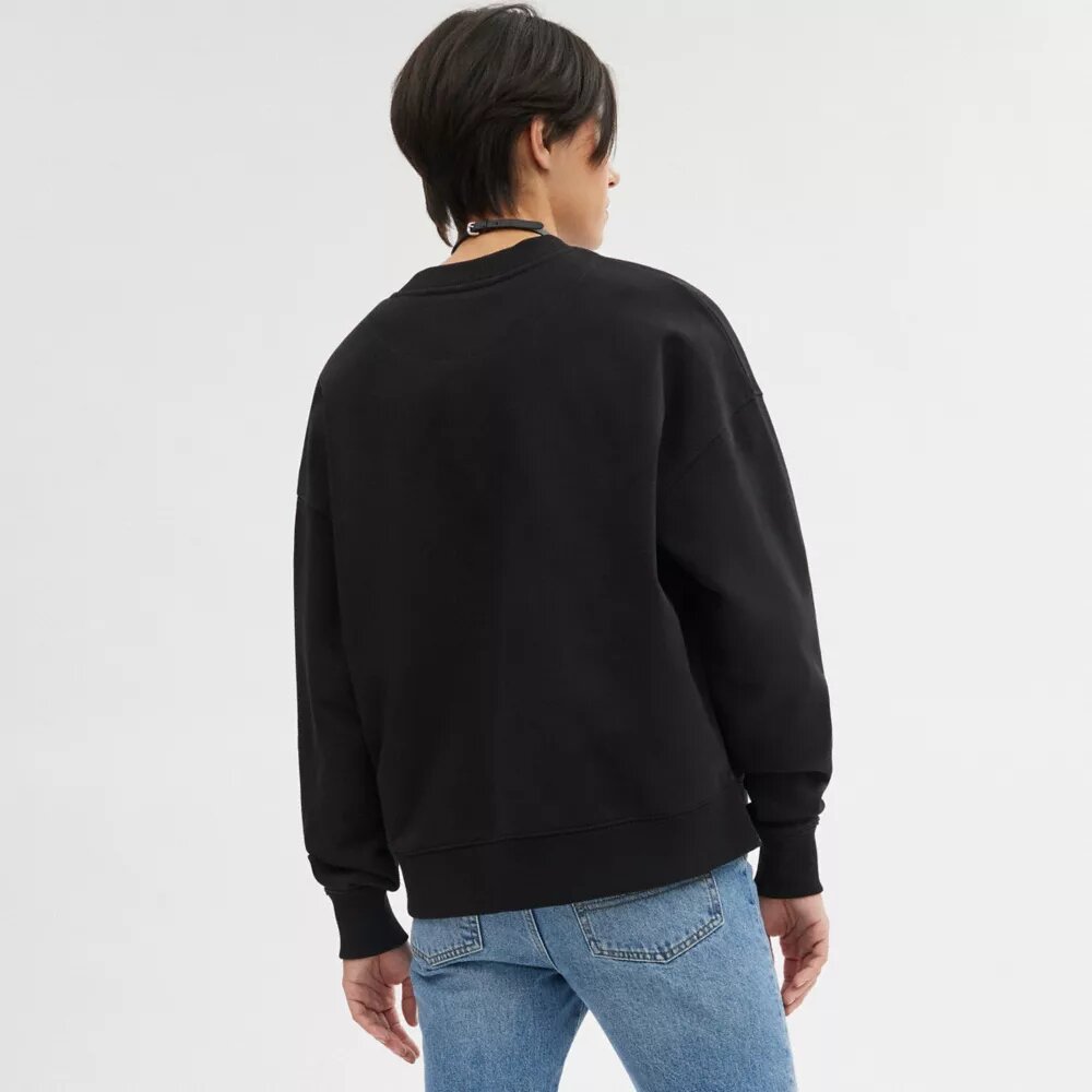Podstawowa bluza crewneck z okrągłym dekoltem