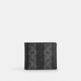 Portfel 3 w 1 z Signature Canvas w paski