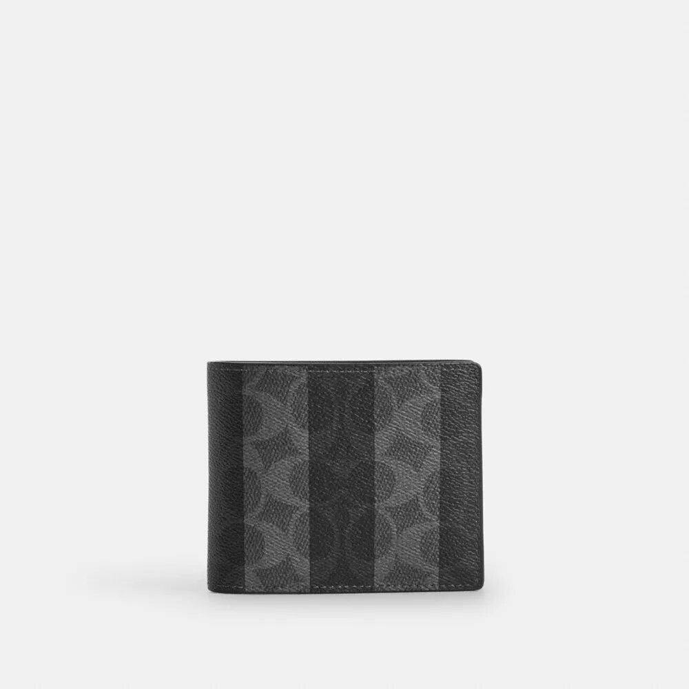 Portfel 3 w 1 z Signature Canvas w paski