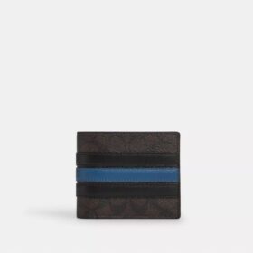 Portfel 3 w 1 z Signature Canvas w paski Varsity