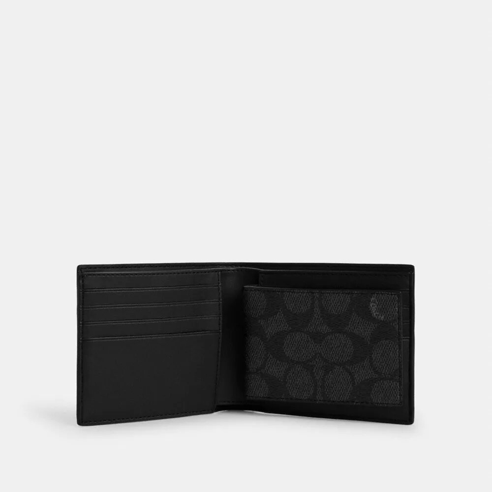 Portfel 3 w 1 z Signature Canvas w paski Varsity