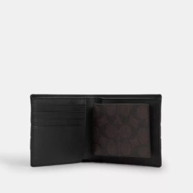 Portfel 3 w 1 z Signature Canvas w paski Varsity