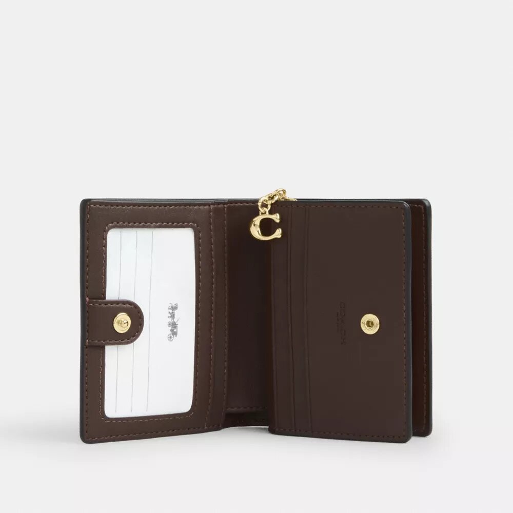 Portfel zapinany na zatrzask z Signature Canvas w stylu ombre