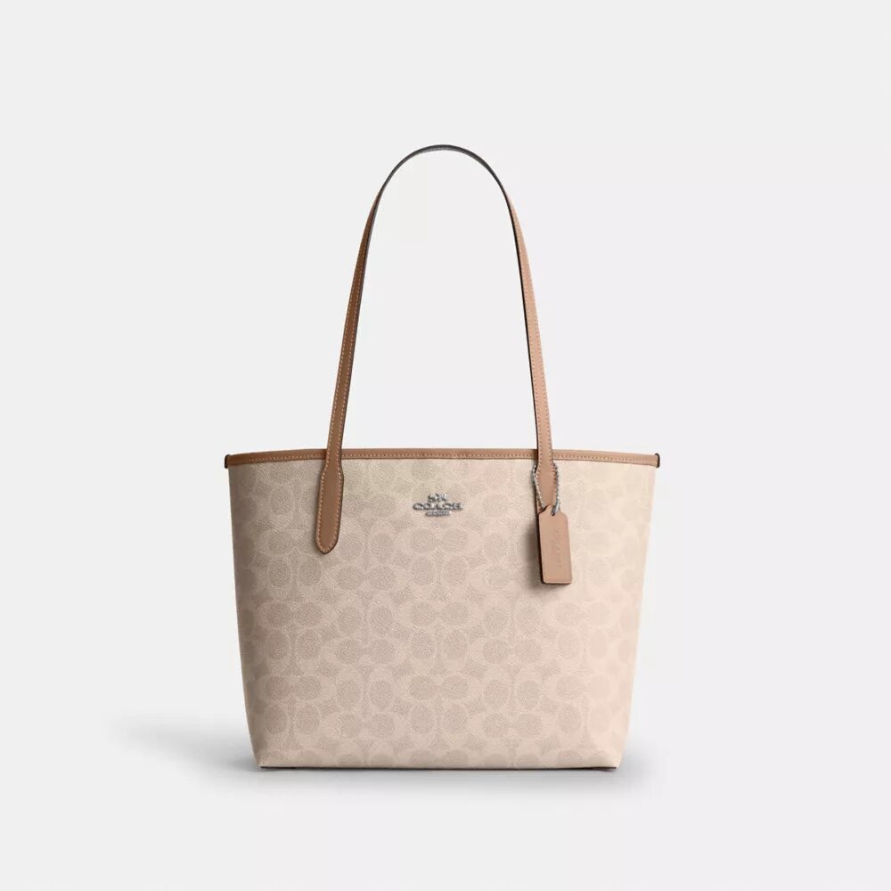 Średnia torba Shopper z Signature Canvas