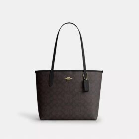 Średnia torba Shopper z Signature Canvas