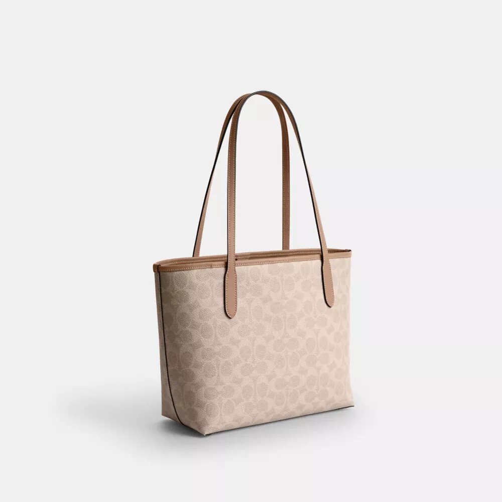 Średnia torba Shopper z Signature Canvas