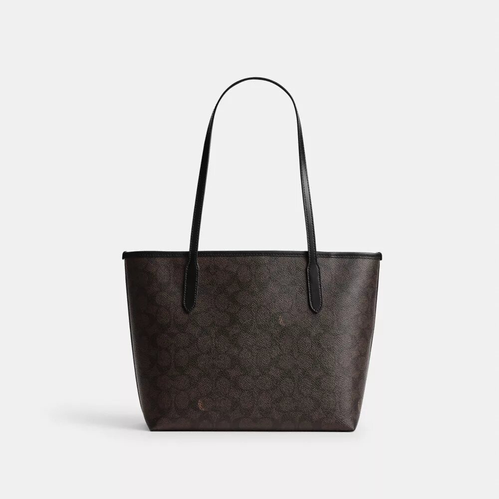 Średnia torba Shopper z Signature Canvas