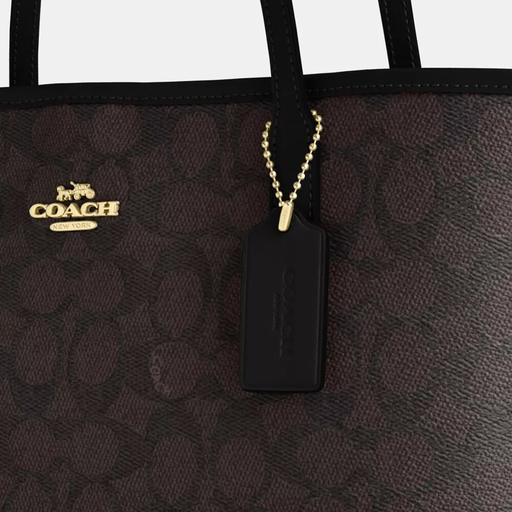 Średnia torba Shopper z Signature Canvas