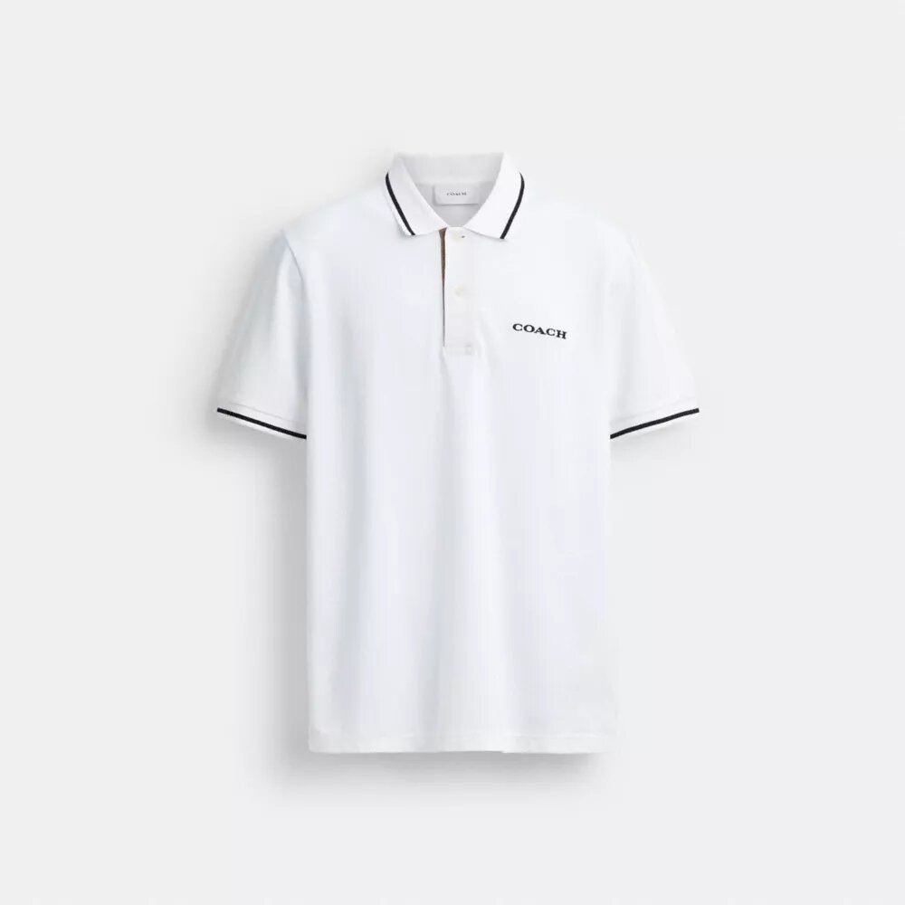 Signature Trim Koszulka polo z bawełny organicznej