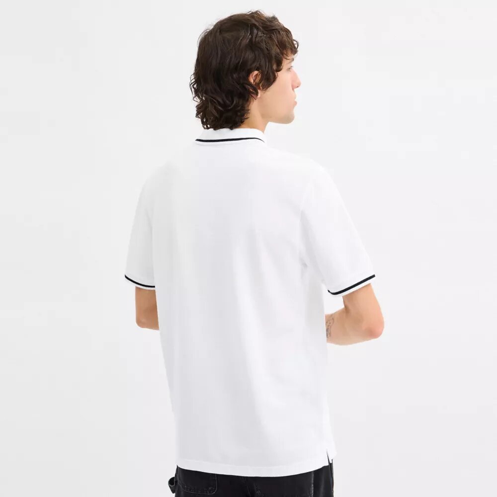 Signature Trim Koszulka polo z bawełny organicznej