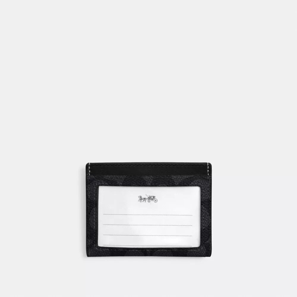 Smukłe etui na dowód osobisty z Signature Canvas