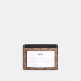 Smukłe etui na dowód osobisty z Signature Canvas