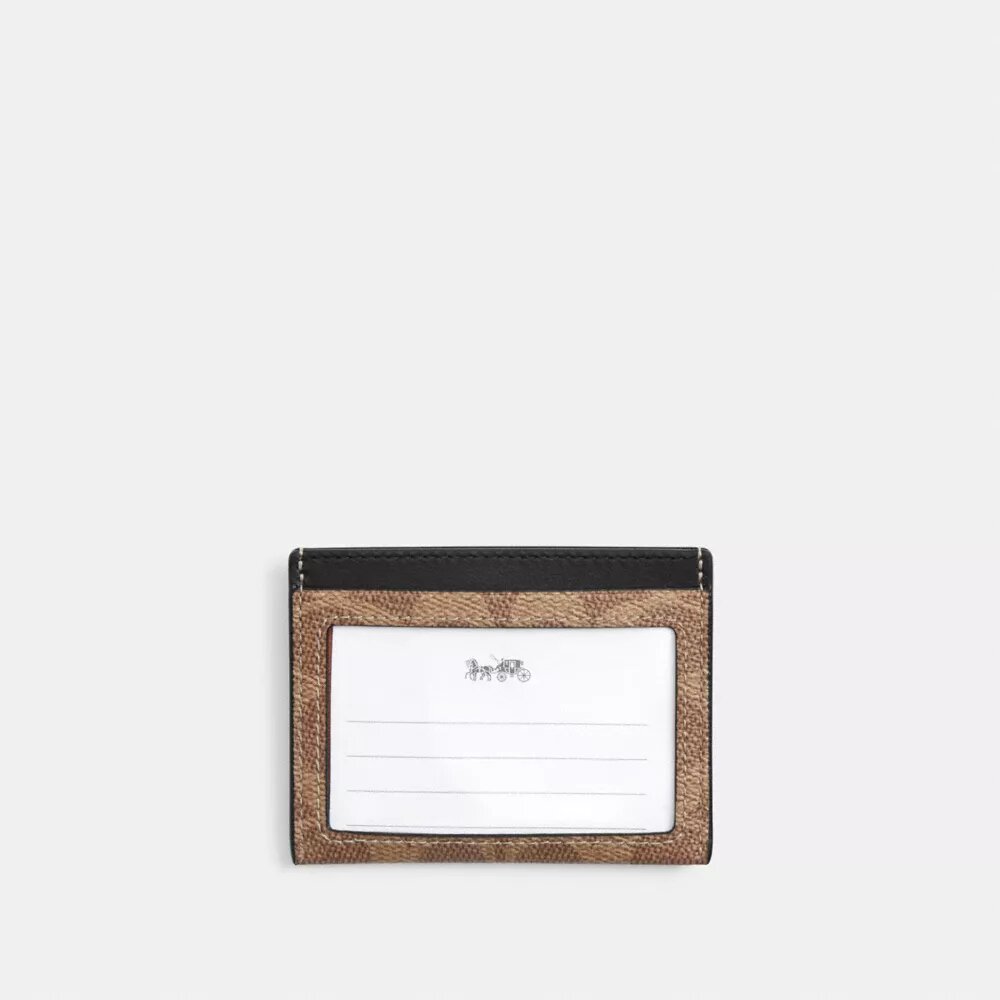 Smukłe etui na dowód osobisty z Signature Canvas