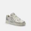 Sneakersy Soho z postarzanej skóry metalicznej
