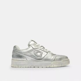 Sneakersy Soho z postarzanej skóry metalicznej