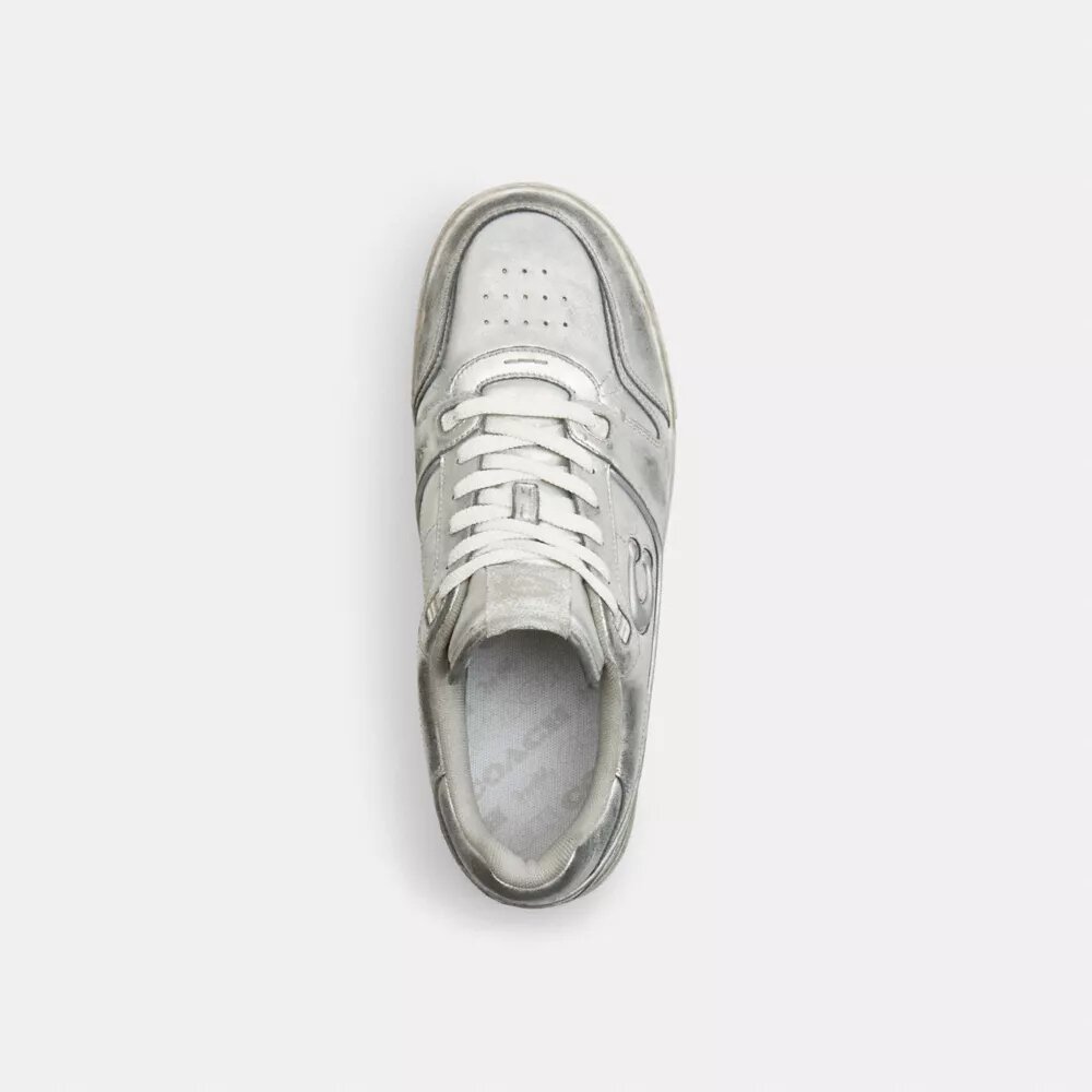 Sneakersy Soho z postarzanej skóry metalicznej
