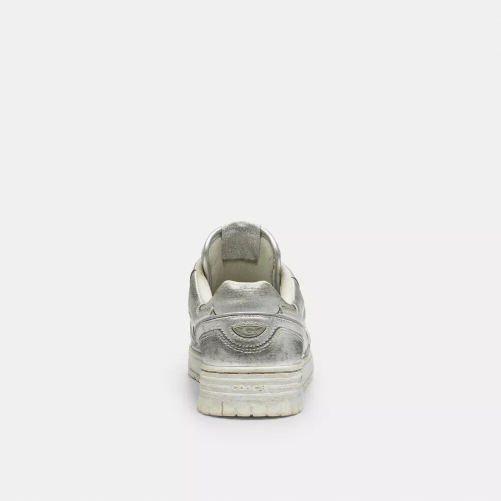 Sneakersy Soho z postarzanej skóry metalicznej
