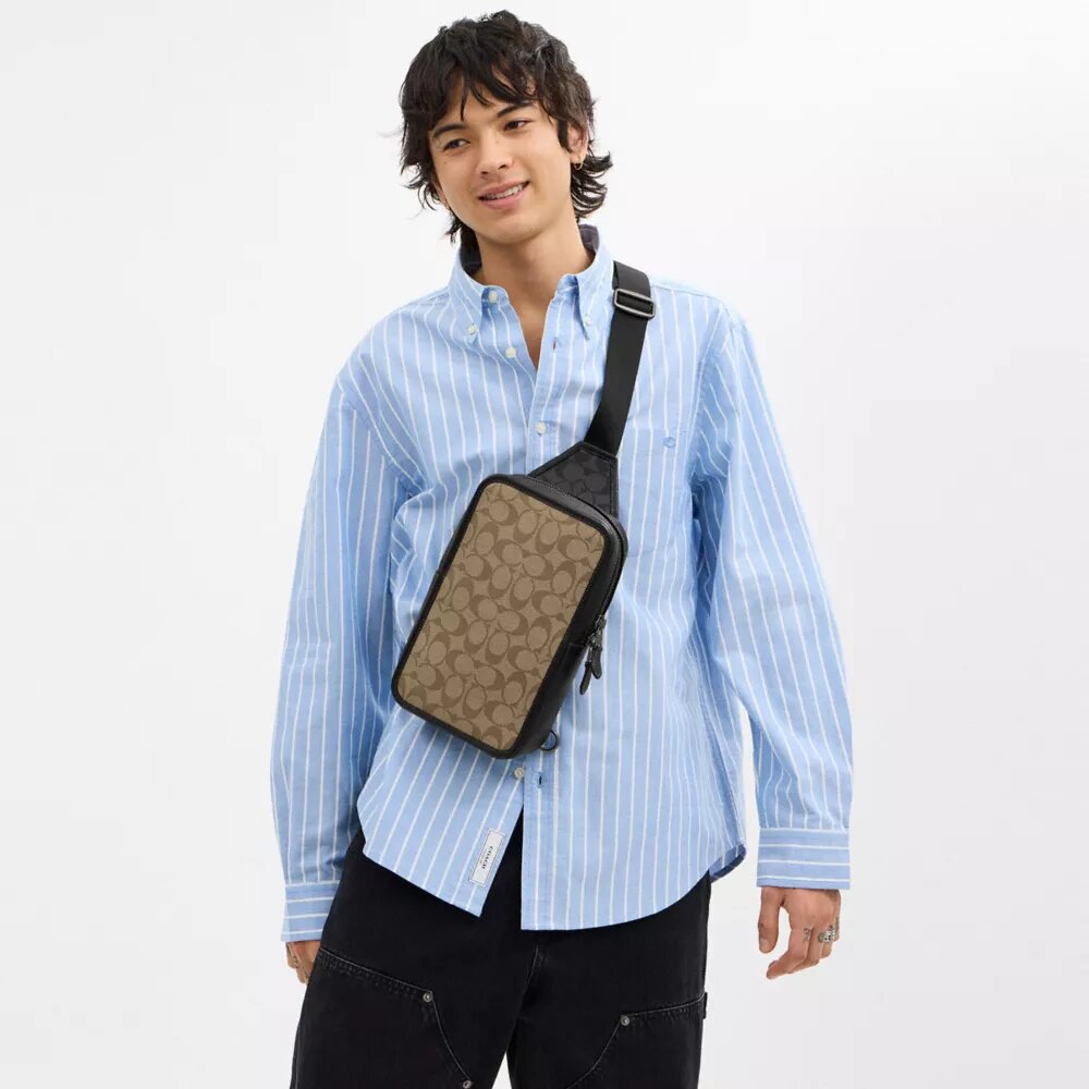 Sullivan Pack z płótnem Signature Canvas w blokowym wzorze