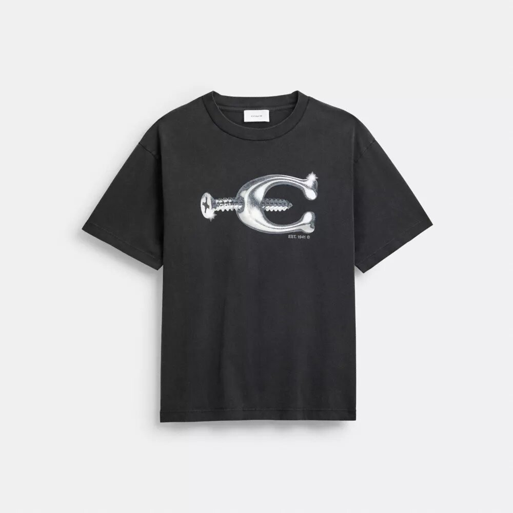 T-shirt „Hardware Relaxed” z bawełny organicznej