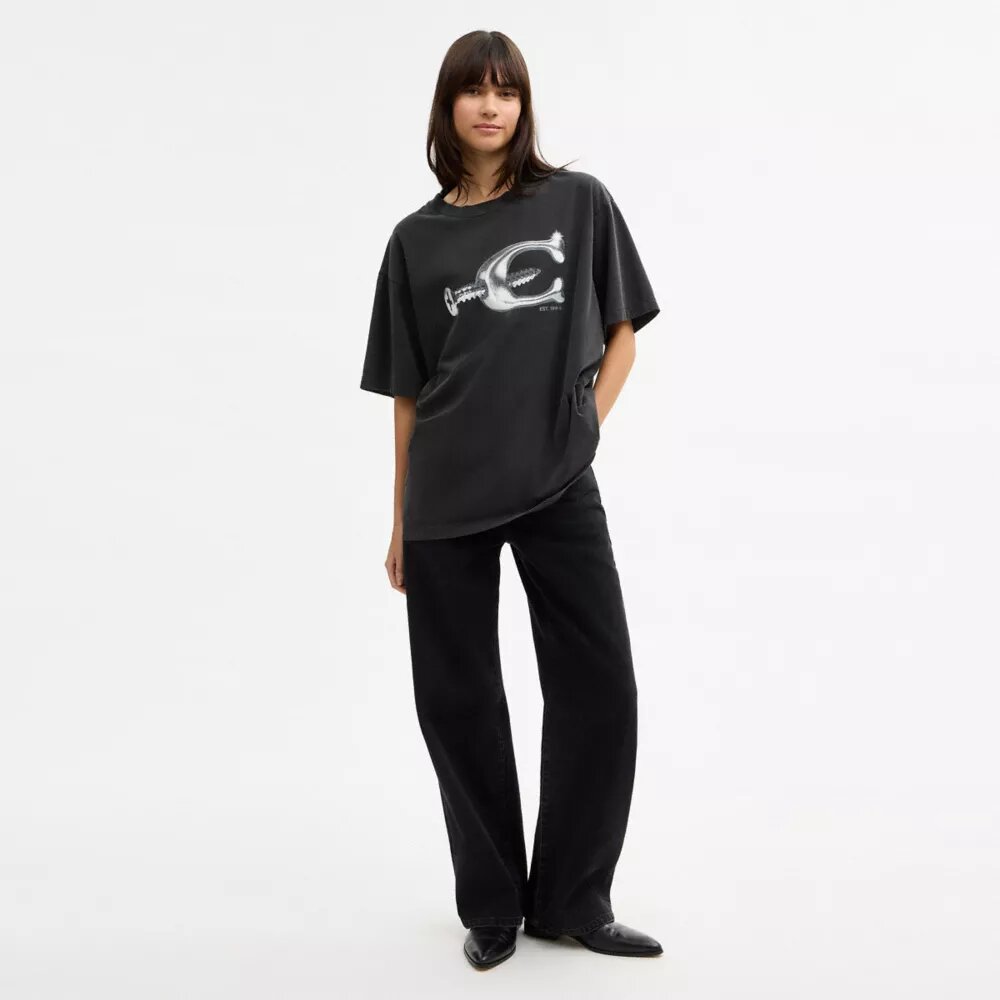 T-shirt „Hardware Relaxed” z bawełny organicznej