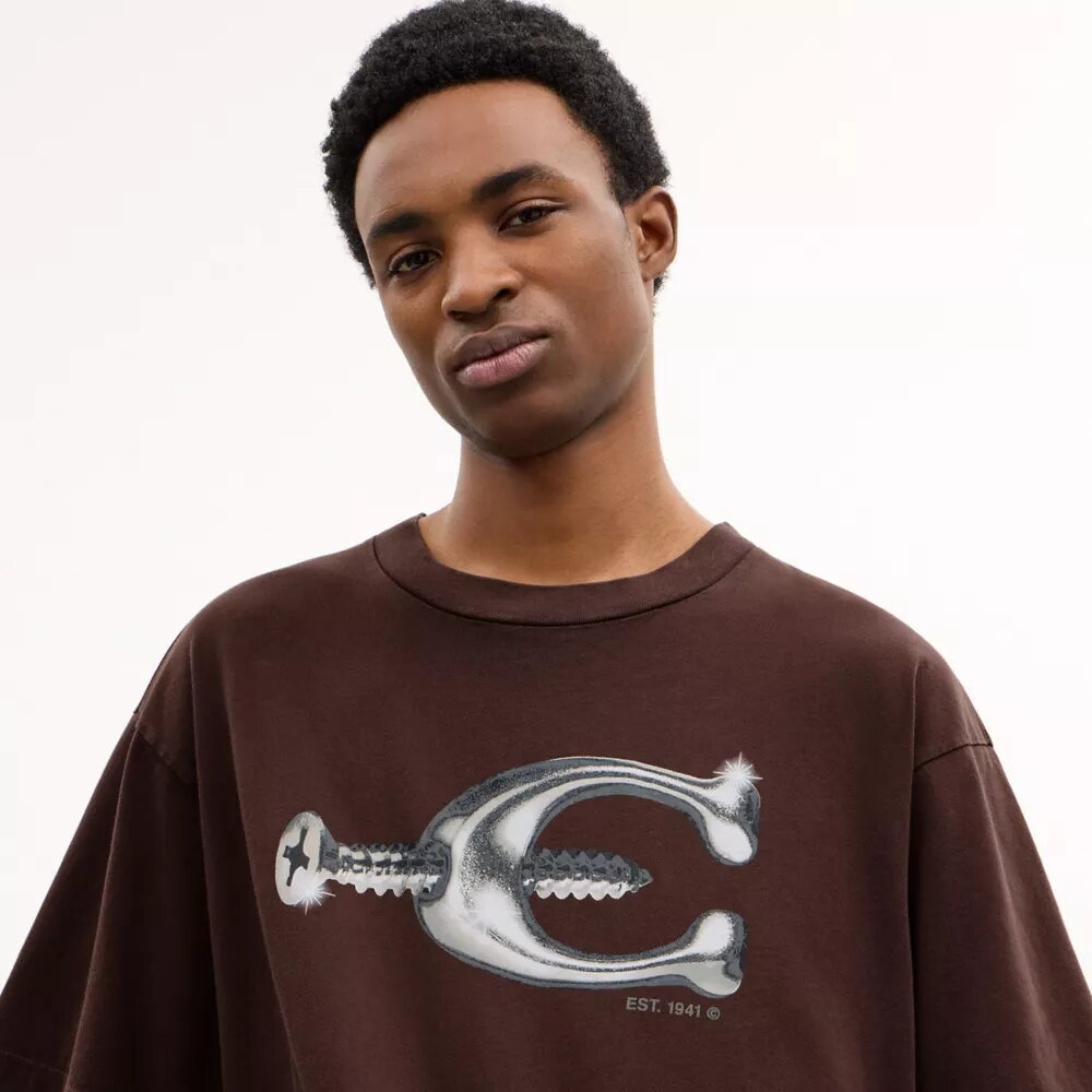T-shirt „Hardware Relaxed” z bawełny organicznej