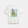 T-shirt o luźnym kroju „Collage Train” z bawełny organicznej