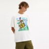 T-shirt o luźnym kroju „Collage Train” z bawełny organicznej