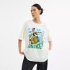 T-shirt o luźnym kroju „Collage Train” z bawełny organicznej