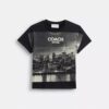 T-shirt „Postcard” o kroju z lat 90.