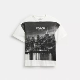 T-shirt Postcard o luźnym kroju