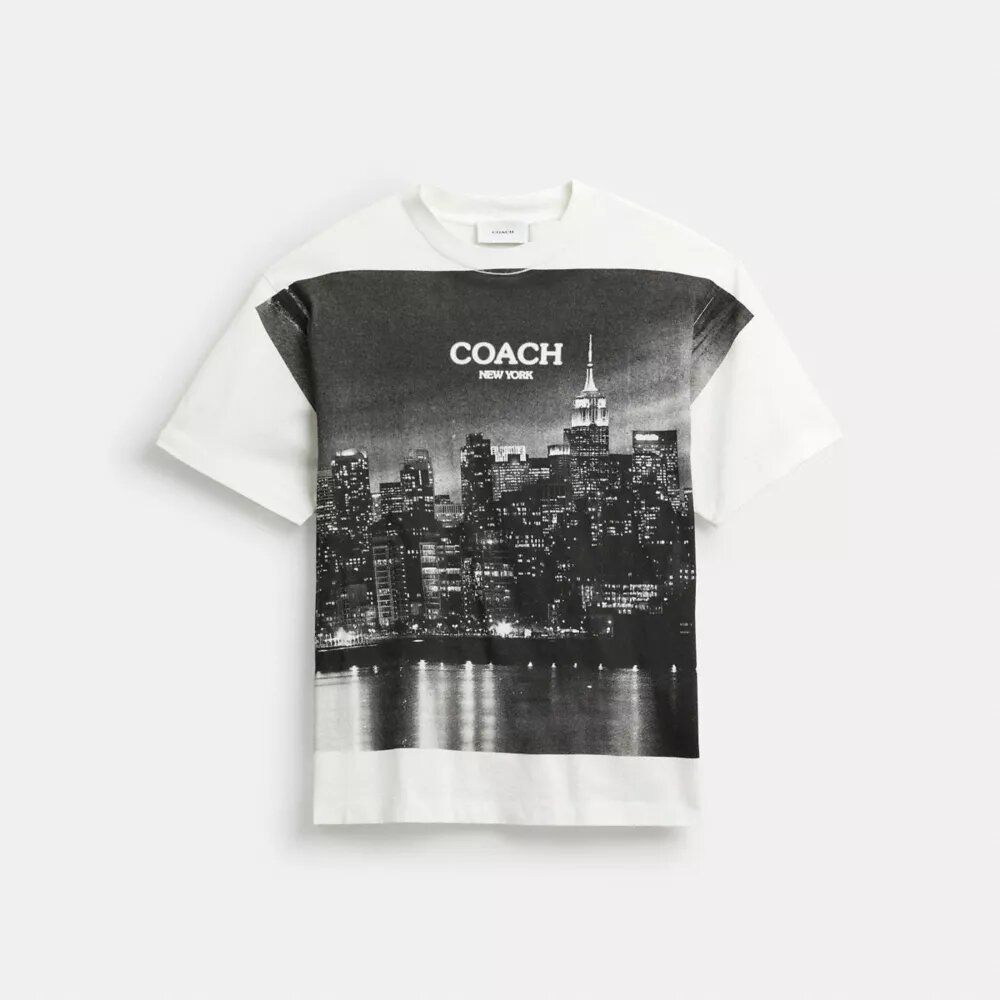 T-shirt Postcard o luźnym kroju