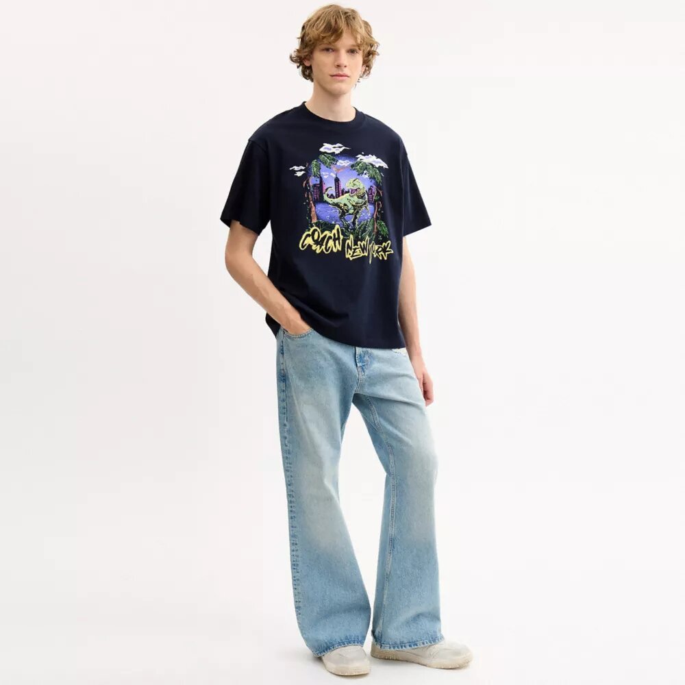 T-shirt Rexy „10th Birthday Jungle Relaxed” z bawełny organicznej