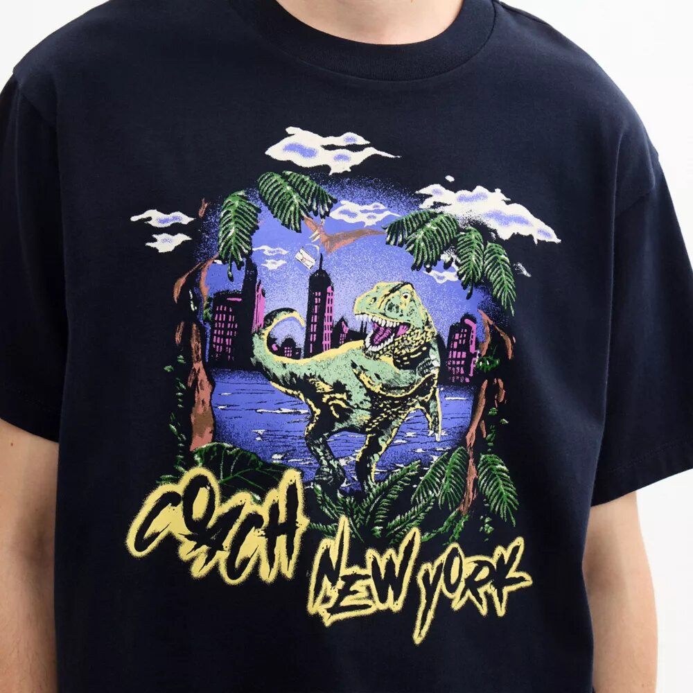 T-shirt Rexy „10th Birthday Jungle Relaxed” z bawełny organicznej