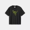 T-shirt Rexy o luźnym kroju z bawełny organicznej