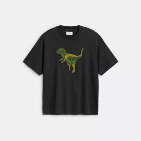 T-shirt Rexy o luźnym kroju z bawełny organicznej
