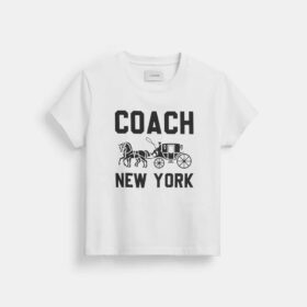 T-shirt z motywem Horse and Carriage z bawełny organicznej