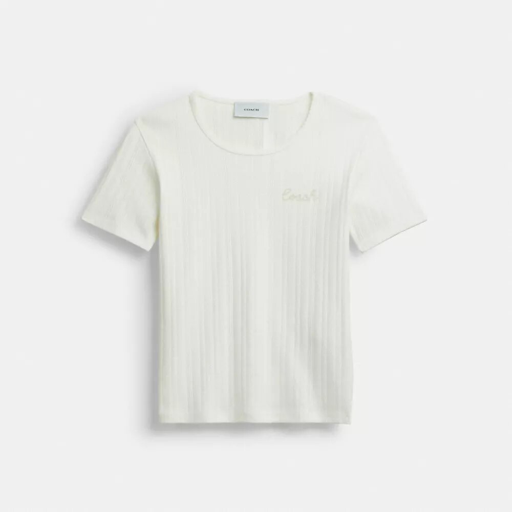 T-shirty Pointelle