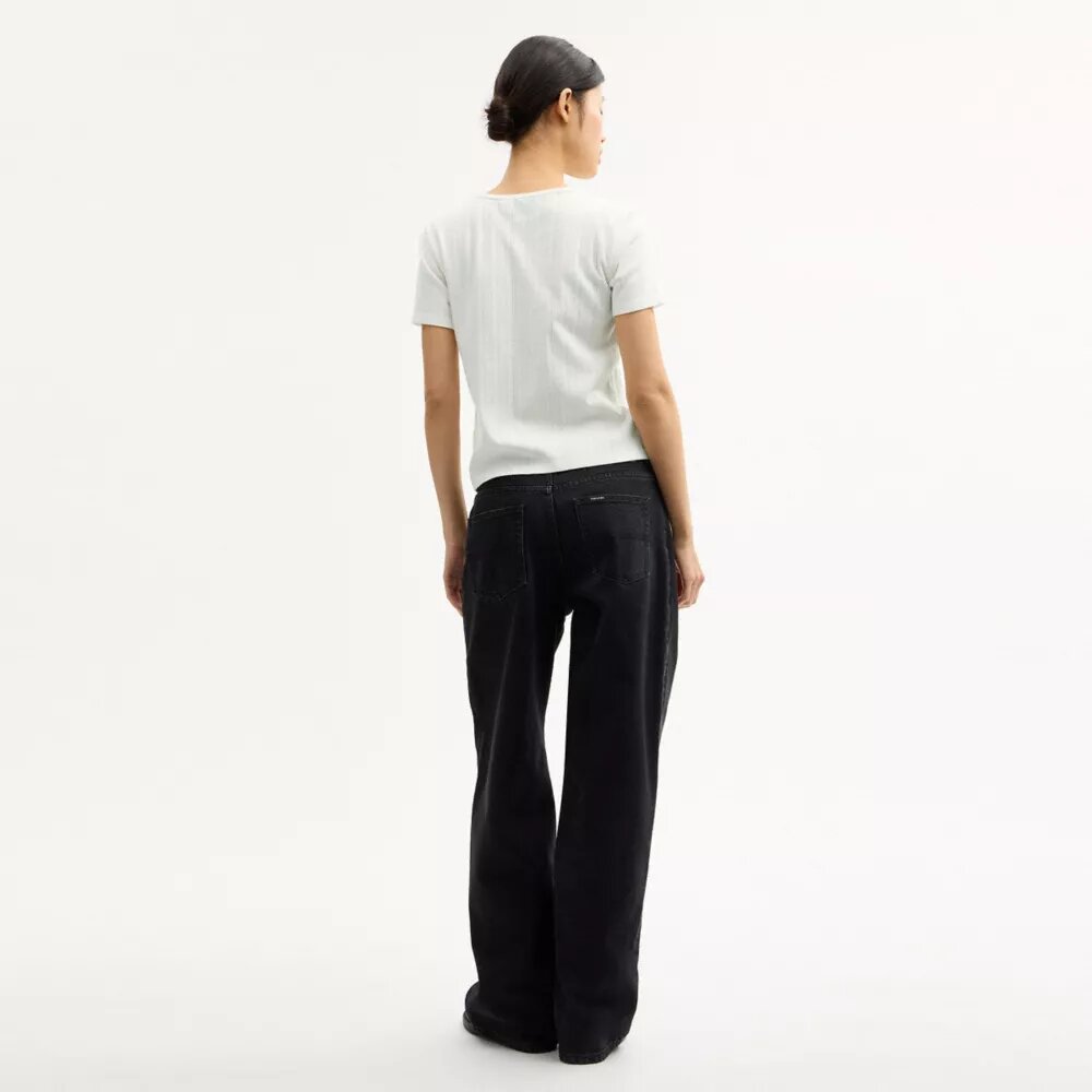 T-shirty Pointelle