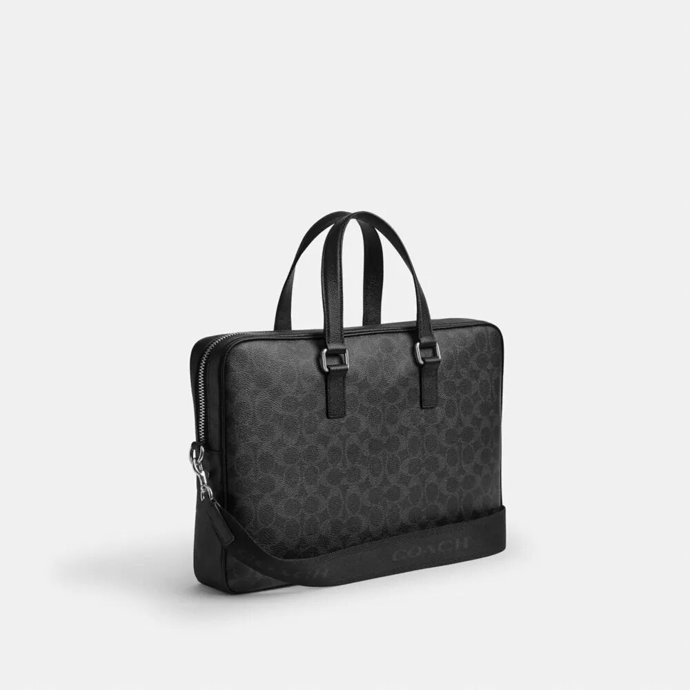 Torbę Caden Brief z Signature Canvas