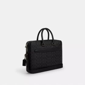Torbę Ethan Slim Brief z Signature Canvas