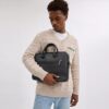 Torbę Ethan Slim Brief z Signature Canvas