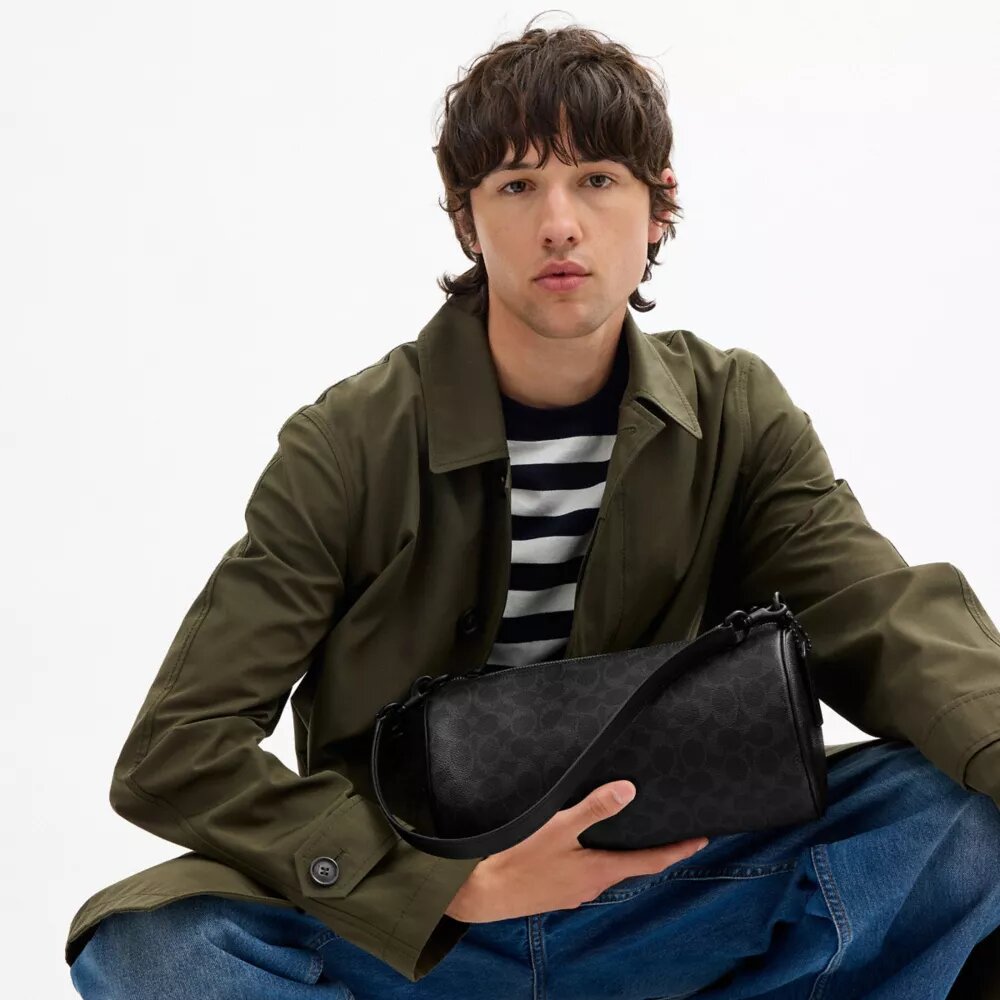 Torba Andre Barrel Bag 30 z Signature Canvas
