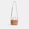 Torba City Mini Shopper z nadrukiem w kratkę