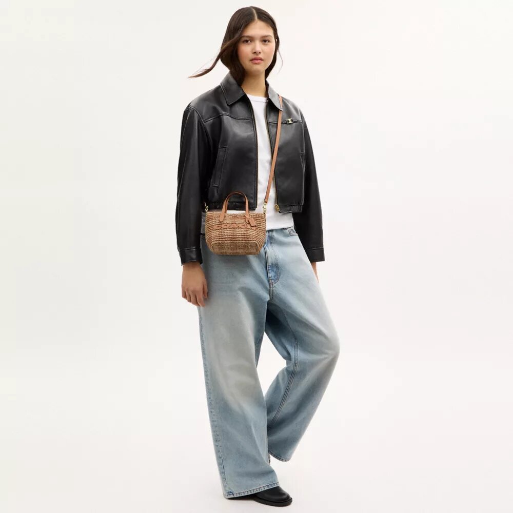 Torba City Mini Shopper z nadrukiem w kratkę