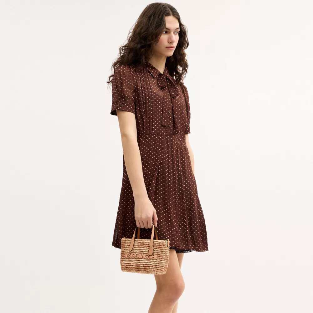 Torba City Mini Shopper z nadrukiem w kratkę