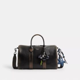 Torba Compass 35 z postarzanej skóry z zawieszkami