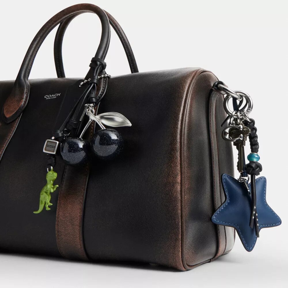 Torba Compass 35 z postarzanej skóry z zawieszkami